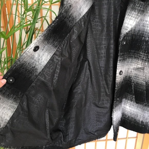 Sam Edelman 'Erin' Blurry Plaid Coat - Picture 4 of 8